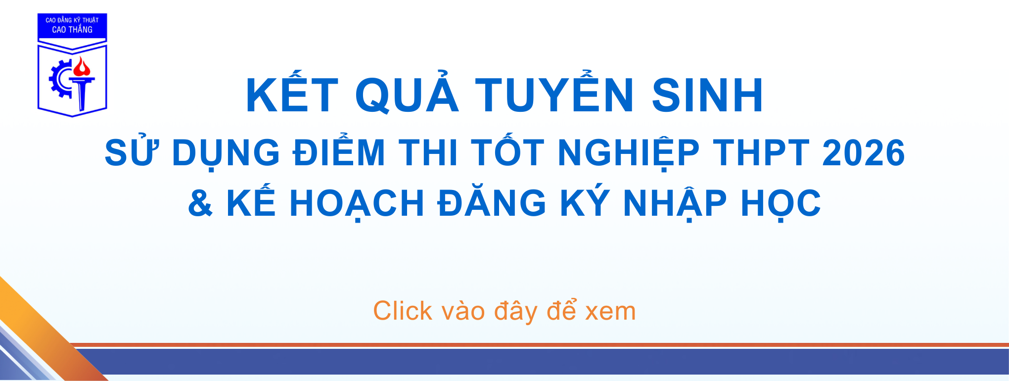 Kết quả xét tuyển thpt 2026