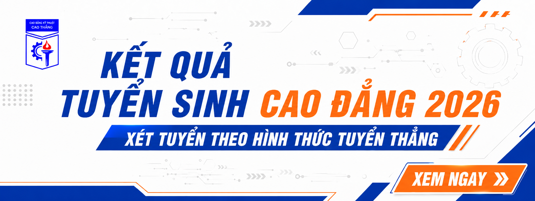 Kết quả xét tuyển thẳng